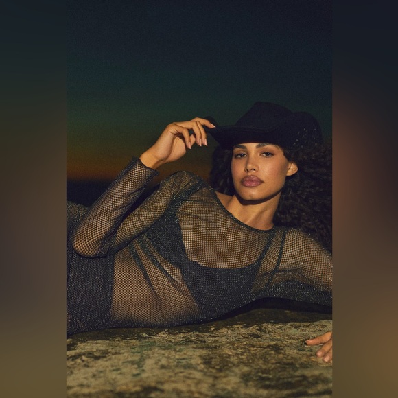 Anthropologie Studded-Brim Rancher Hat - Picture 3 of 13